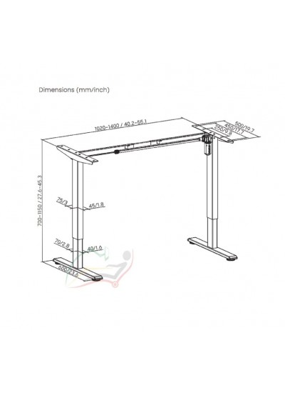 Ergosmart Electric Desk Prime стол с электроприводом